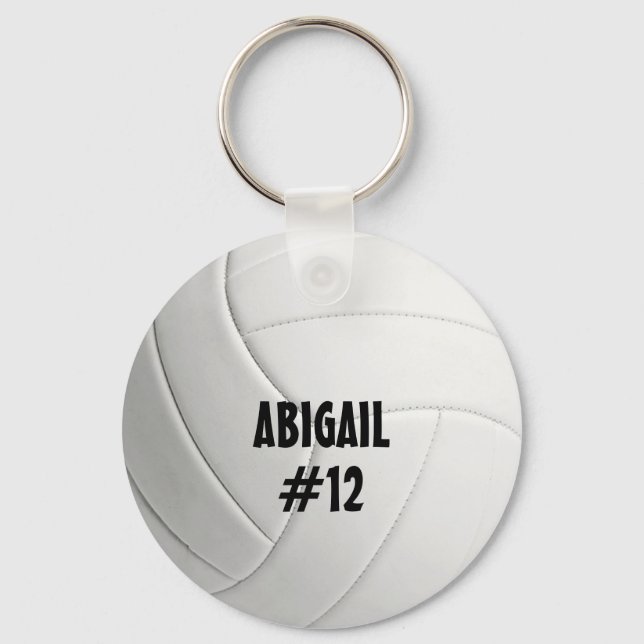 Personalised Volleyball Keychain (Front)