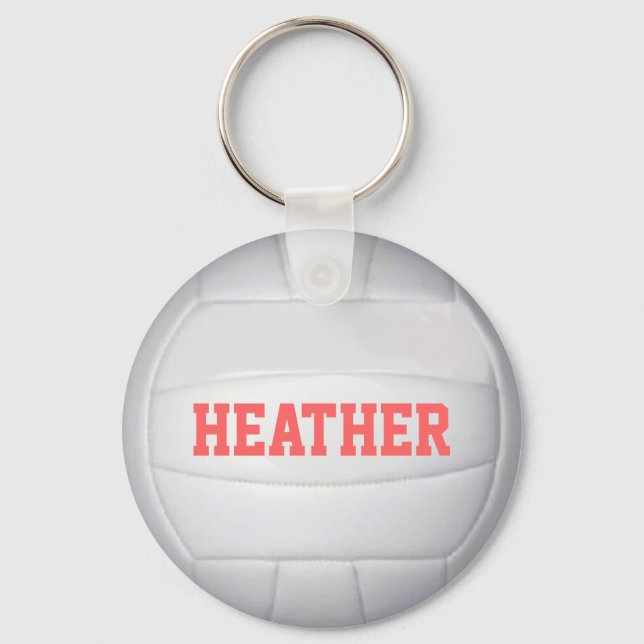 Personalised Volleyball Keychain (Front)