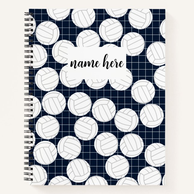 Personalised Volleyball Notebook (Front)