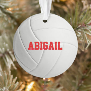 Personalised Volleyball Ornament