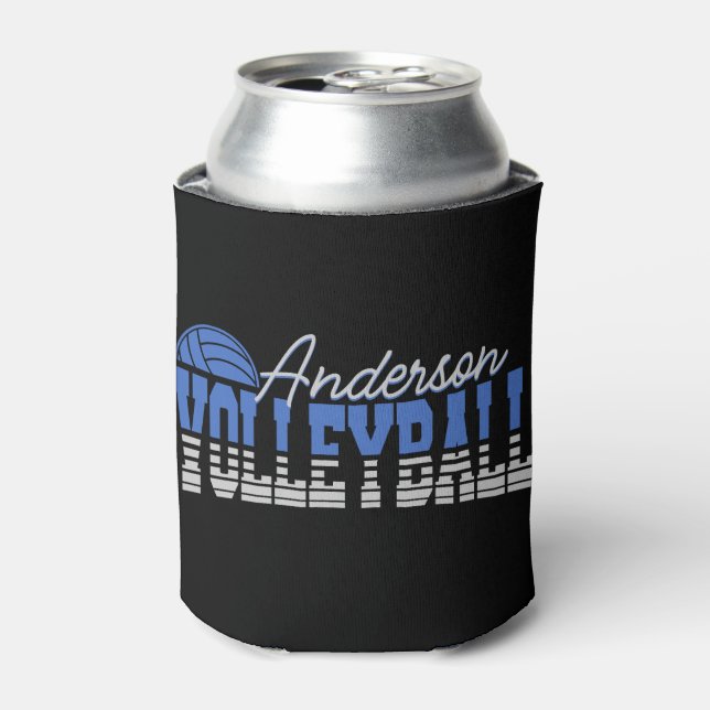 Personalised Volleyball Player ADD NAME Team Champ Can Cooler (Can Front)