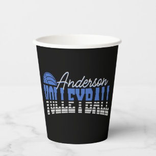 Personalised Volleyball Player ADD NAME Team Champ Paper Cups