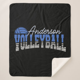 Personalised Volleyball Player ADD NAME Team Champ Sherpa Blanket