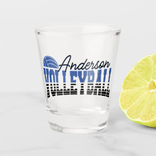 Personalised Volleyball Player ADD NAME Team Champ Shot Glass