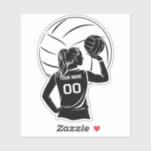 Personalised Volleyball Player Custom Name & Numbe