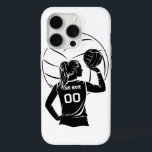Personalised Volleyball Player Custom Name, Number iPhone 15 Pro Case<br><div class="desc">Protect your phone with style by personalising this volleyball iPhone case! Customise it with your name and number for a unique look that’s perfect for players and fans. Show off your love for the game while keeping your phone safe. A must-have for any volleyball enthusiast!</div>