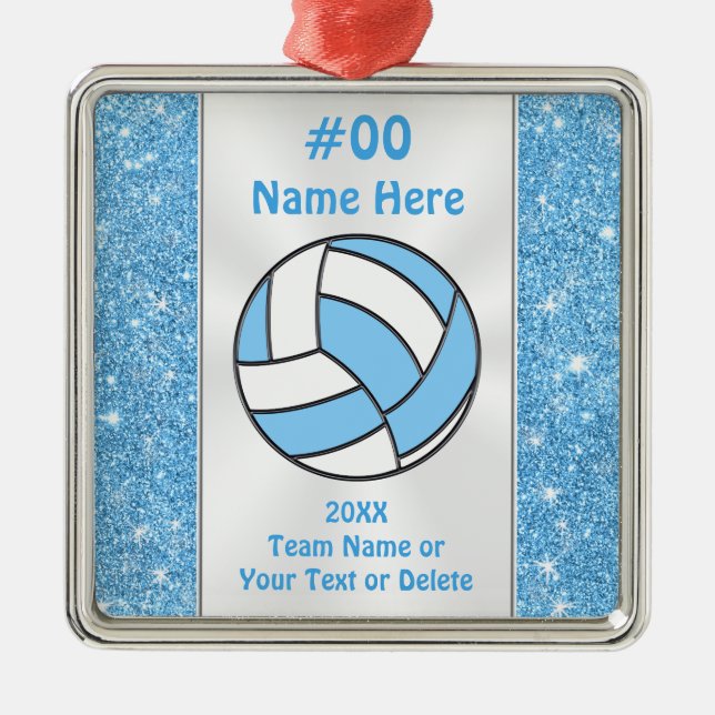 Personalised, Volleyball Player Ornament (Front)