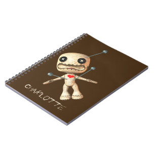 Personalised Voodoo Doll And Pins Spiral Notebook