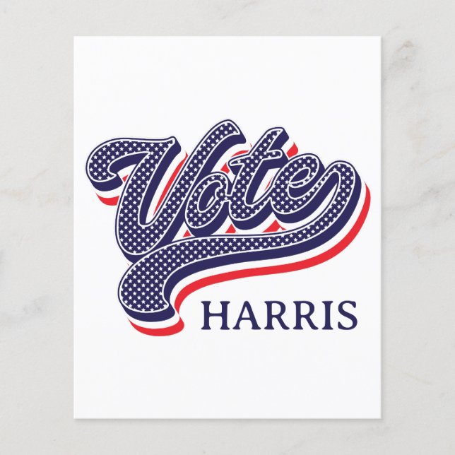Personalised Vote Election Stars and Stripes  Flyer (Front)