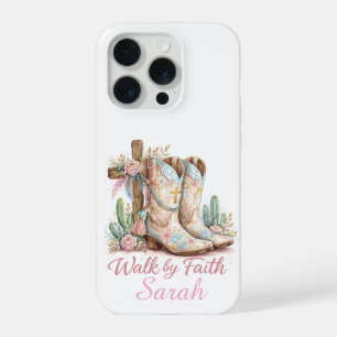 Personalised Walk By Faith iPhone Case