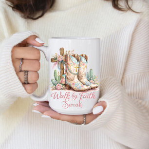 Personalised Walk By Faith Mug