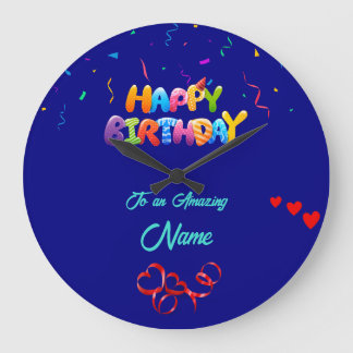 Personalised Wall Clock – Unique Birthday Gift