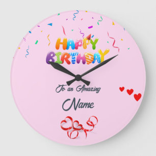 Personalised Wall Clock – Unique Birthday Gift