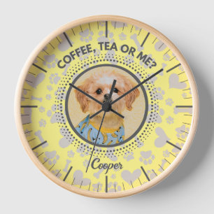 Personalised Wall Clock, Unique Gift for Pet Lover Clock