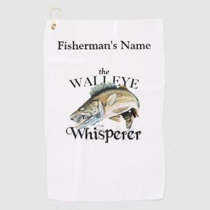 Personalised Walleye Whisperer Light Fishing Towel