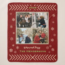 Personalised Warm Rustic Cosy Photo Collage Year