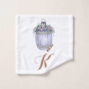 Personalised Wash Cloth Summer Country Wedding Rus