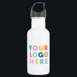 Personalised Water Bottle Business Company Logo<br><div class="desc">Personalised Water Bottle Business Company Logo. Upload your logo for easy branded promotional items.</div>