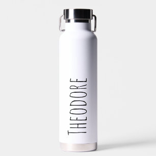 Personalised Water Bottle Customised Name All caps