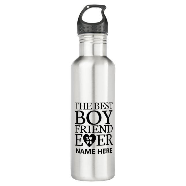 Personalised Water Bottle For Boyfriend (Front)