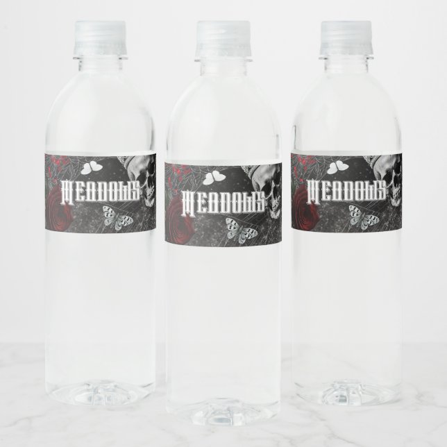 Personalised Water Bottle Label Haunting Adeline Z (Bottles)
