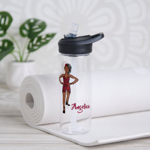 Personalised Water Bottle Ruby Ruffle #1