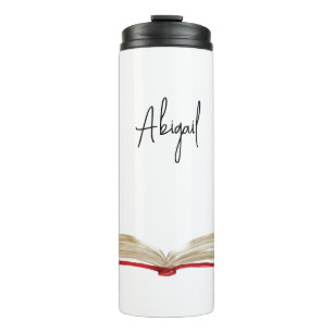 Personalised Watercolor Book Travel Mug