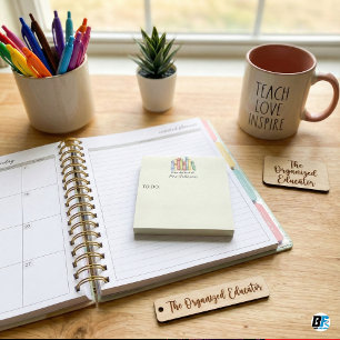 Personalised Watercolor Books From The Desk Of T Post-it Notes