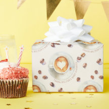 Personalised Watercolor Coffee Baby Shower