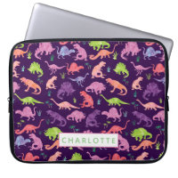 Personalised Watercolor Dinosaur Pattern Pink Kids