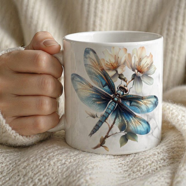 Personalised Watercolor Dragonfly Mug (Creator Uploaded)