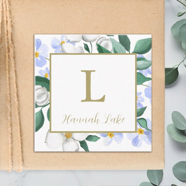 Personalised Watercolor Floral Calling or Enclosure Card (Creator Uploaded)