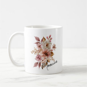 Personalised Watercolor Floral Mug