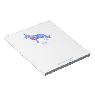 Personalised Watercolor German Shepherd Dogs Notepad