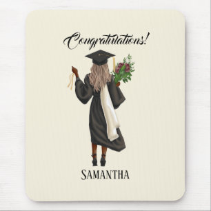 Personalised Watercolor Graduation (10) Mouse Pad