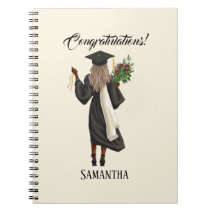 Personalised Watercolor Graduation (10) Notebook