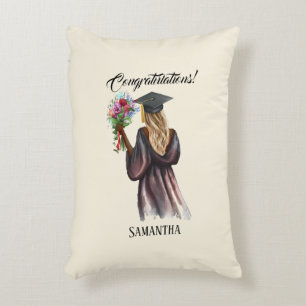 Personalised Watercolor Graduation (14) Decorative Cushion