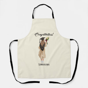 Personalised Watercolor Graduation (2) Apron