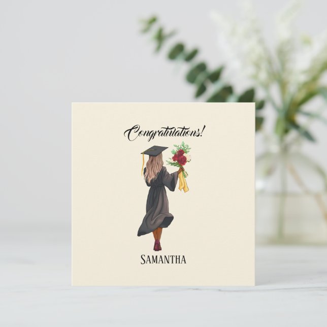 Personalised Watercolor Graduation (5) (Standing Front)