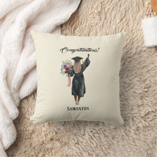 Personalised Watercolor Graduation (7) Cushion