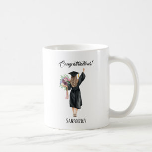 Personalised Watercolor Graduation (8) Coffee Mug
