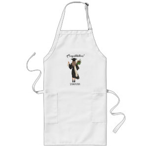 Personalised Watercolor Graduation (9) Long Apron