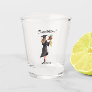Personalised Watercolor Graduation Shot Glass