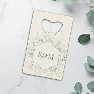 Personalised Watercolor Greenery Wedding Favour