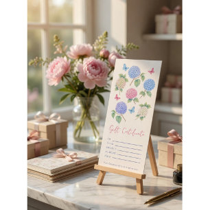 Personalised Watercolor Hydrangea Gift Certificate