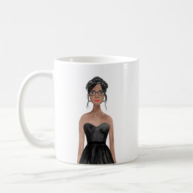 Personalised Watercolor Image Mug (Left)