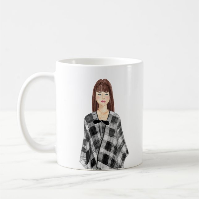 Personalised Watercolor Image Mug (Left)