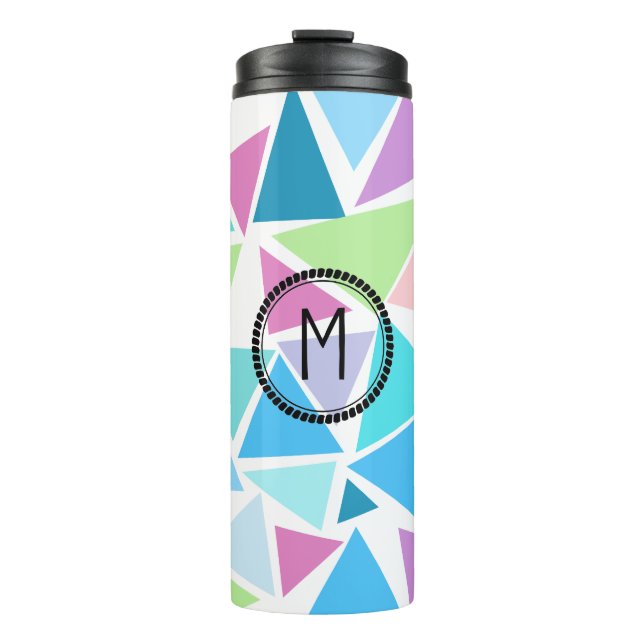 Personalised Watercolor Initial Travel Mug (Front)