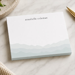 Personalised Watercolor Ombre Sticky Pad Post-it Notes