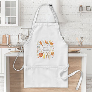 Personalised Watercolor Pastry Baking Bakery Standard Apron